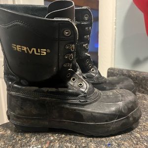 SERVUS Black Rubber Steel Shank Waterproof
Insulated Boots Size 12
